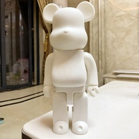 Sculpture DIY de haute qualité, ours en blocs 1000% de 27cm, 35cm, 50cm, ornements de jardin fluides avec peintures à couler
