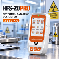 Dosimètre personnel de rayonnement nucléaire Aikesi HFS-20Pro avec écran LCD et capteur semi-conducteur pour la détection des rayons bêta, gamma et X