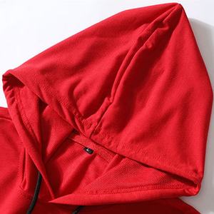 Sudadera con capucha de peso pesado para hombre 280g 100% poliéster en blanco liso deporte Sudadera con capucha logotipo personalizado hombres Fitness sudaderas con capucha - Product Image 3