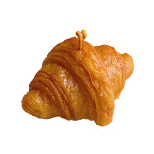 Usine vente en gros Nouveauté Noël Anniversaire Cadeau Alimentaire <span class=keywords><strong>Pain</strong></span> Pâtisserie Croissant Forme Moulin Caramel Bougie Parfumée - Product Image 2