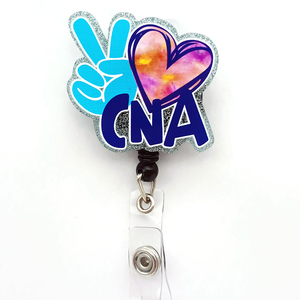 RTS Mix acrylique paillettes porte-Badge pilule CNA <span class=keywords><strong>café</strong></span> gommages infirmière médicale Badge bobine bureau cadeau uniforme accessoires - Product Image 2