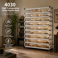 Système d'élevage de reptiles à montage facile, armoire en aluminium multi-niveaux, enclos d'élevage pour serpents, lézards, geckos, vente en gros