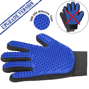 Versione di aggiornamento 259 suggerimenti Logo personalizzato in Silicone per rimozione peli di animali domestici spazzola per <span class=keywords><strong>Deshedding</strong></span> Guantes De Mascotas 259 per la toelettatura su misura per animali domestici - Product Image 2