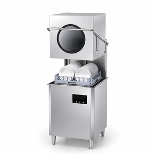 Lavavajillas comercial tipo campana con ciclo de 60 segundos, lavadora eléctrica de utensilios para restaurantes, hoteles y cocinas de catering. - Product Image 1