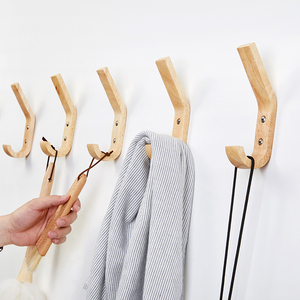 Nordic Multifunctional Wood Vintage Handcraft Hanger Wall <strong>Hook</strong> Hanger Mount Wall Tool Coat Rack <strong>Towel</strong> <strong>Hook</strong> for Kitchen Bathroom - Product Image 6