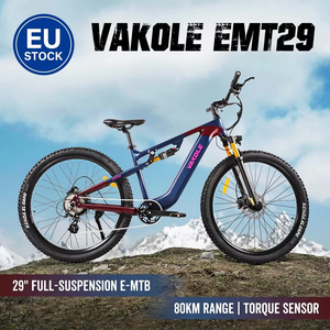 Vélo électrique hybride Vakole EMT29 29 pouces 250W 48V 15Ah batterie LG 3 modes de conduite capteur de couple frein hydraulique vélo électrique - Product Image 6
