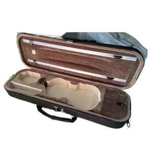 Professional Dustproof Hard <b>Box</b> Violin Case Pressure-Resistant Canvas with <b>Lock</b> 4/4 Size Model 03VC Instrument Bags & Cases - Product Image 5
