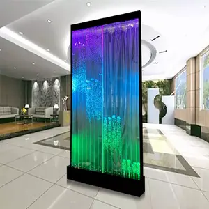 Movable partition for wedding stage background water feature digital bubble wall