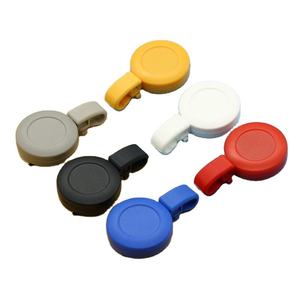 Porte-badge rétractable multicolore en ABS, porte-carte d'identité, clip yoyo, sangle en vinyle, cordon en polyester de 60 cm, options de logo personnalisé, utilisation pour les événements - Product Image 1