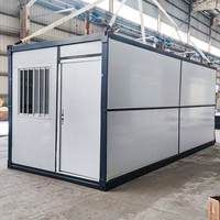 Maison pliante en conteneur, maison préfabriquée pliable de 20 pieds, maison mobile préfabriquée pliable