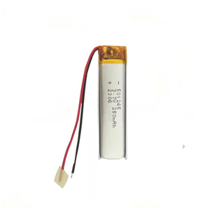 3.7V 250mAh充電式リポバッテリー 501245 リチウムイオンポリマー電池パック - Product Image 2