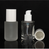 Bouteilles clair sérum verre compte-gouttes bouteille usine personnalisé Essence huile 30ml flacon compte-gouttes cosmétique Boston verre rond sur mesure