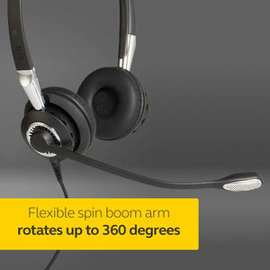 Auriculares Originales <span class=keywords><strong>Jabra</strong></span> Biz 2400 Ll QD Duo de Banda Ancha con Cancelación de Ruido, Auriculares Supraaurales para Teléfono - Product Image 5