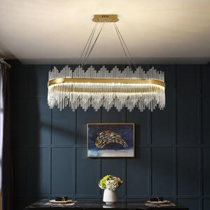 Постмодернистская Высококачественная светодиодная хрустальная люстра, энергосберегающая Скандинавский дизайн для гостиничной гостиной, спальни, ресторана - Product Image 2