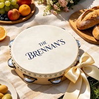 4/6 Inch Birch Wood Sheepskin Hand Drums WeddingTambourine Percussion Instrument Wholesale Custom Logo Festival Gift
