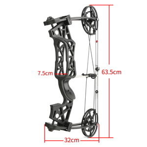 Nighthawk Composite Dual-purpose Steel Ball Bow Small Shooting Outdoor Vehicle-mounted Bow And Arrow Archery Compound Bow - Product Image 6