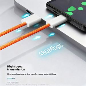 Cable de Carga Rápida Trenzado USB-C a Tipo-C de 60W 3A, Cobre Puro de 1m para iPhone 15/16/17 Pro Max Camera - Product Image 5