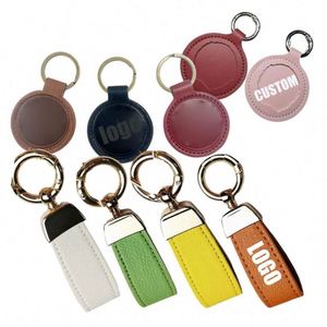 Porte-clés en cuir personnalisé avec logo, différentes formes, étiquette nominative, cadeau d'anniversaire, pour gravure - Product Image 1