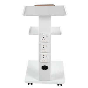 Carrello porta attrezzi dentale in metallo a 3 strati con ruota - Product Image 3