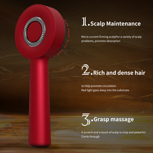 Peine Masajeador Capilar Multifuncional YMT YMT-T07 2025 con Luz Roja, Aplicador de Aceite Ems para el Crecimiento del Cabello, Material ABS - Product Image 3