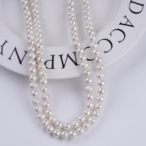 <span class=keywords><strong>Perles</strong></span> <span class=keywords><strong>naturelles</strong></span> de forme pomme de terre d'eau douce de 7-8 mm pour la fabrication de bijoux - Vente <span class=keywords><strong>en</strong></span> gros - Product Image 4