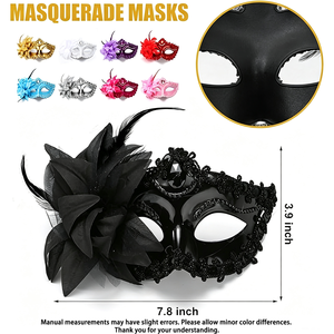 Masque sexy pour jeux <span class=keywords><strong>de</strong></span> devinettes et charades classiques, devinez qui, mystère d'homicide et LARP, <span class=keywords><strong>dessin</strong></span> créatif et jeux interactifs, jeux <span class=keywords><strong>de</strong></span> rupture <span class=keywords><strong>de</strong></span> glace - Product Image 2