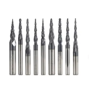 Massief Wolfraamcarbide Bal 2 Fluit Graveren Router Bits