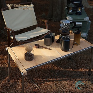 Outdoor Camping Stainless Steel Folding Picnic Combo <b>BBQ</b> <b>Table</b> <b>Table</b> <b>BBQ</b> Stove Wood Stove <b>Table</b> - Product Image 6