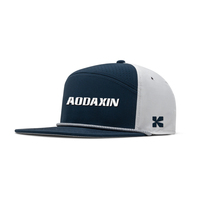 Gorra Azul Marino Personalizada con Logotipo, Tela de Nailon y Spandex Impermeable de 6 Capas, Cinturón Ajustable, Absorbente de Sudor