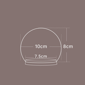 Fleur éternelle liège gravé Technique saint valentin cadeau décoration vacances cadeau couvercle en verre Transparent soufflé - Product Image 6