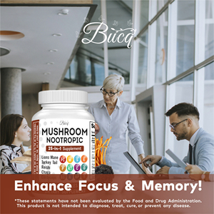 Suplementos de Hongos Varios de Marca Propia: Melena de León, Reishi, Cordyceps, Cápsulas para la Salud del Sistema Inmunológico, la Memoria Cerebral y el Sueño en Adultos - Product Image 5