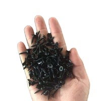Vis à cloison sèche en fer galvanisé métrique et impérial avec finition phosphate noire, fournie directement par l'usine