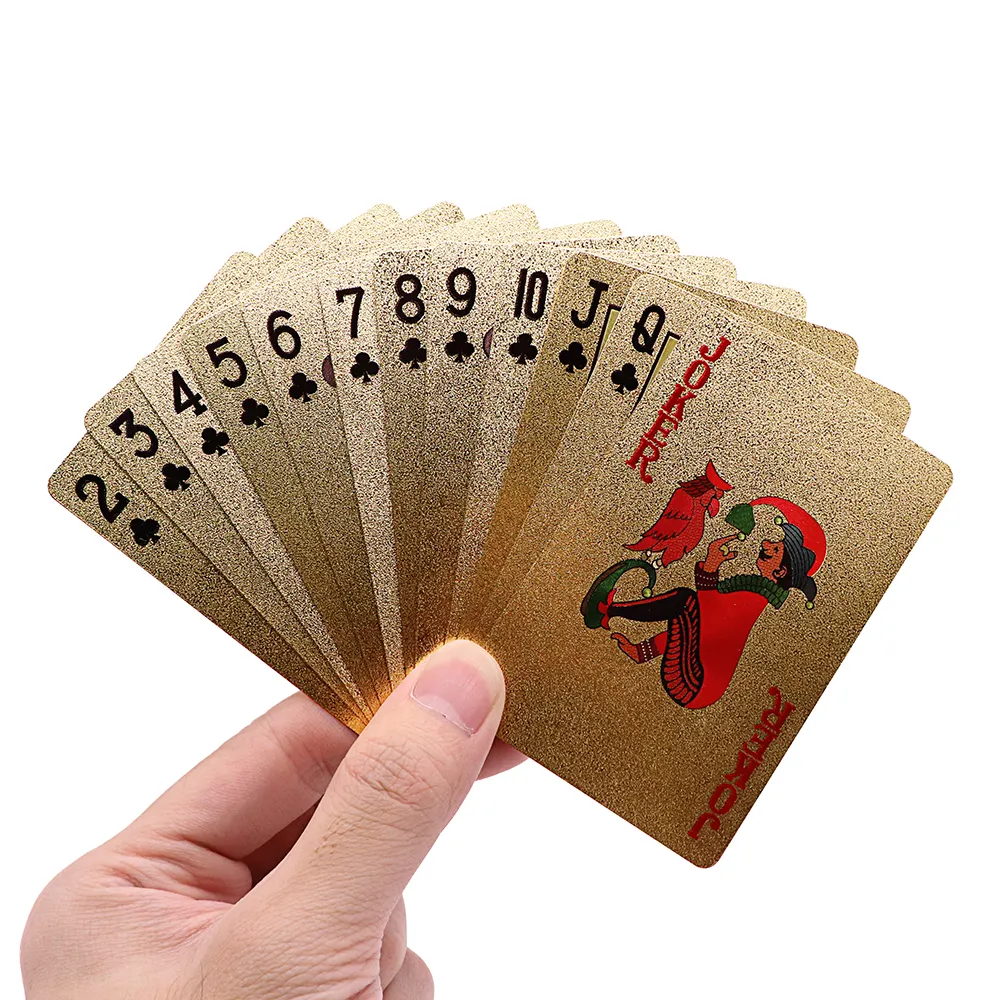 Jeu de boîte en papier jouant aux cartes de poker Tarot personnalisées Oracle Deck plaqué or