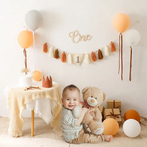 <span class=keywords><strong>Buon</strong></span> <span class=keywords><strong>compleanno</strong></span> Banner ciondolo nappa fatto a mano primi ragazzi ragazza Baby Shower regali festa di <span class=keywords><strong>compleanno</strong></span> palloncino decorazione forniture - Product Image 4