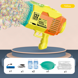 Lanzador de Burbujas Eléctrico Recargable con 132 Agujeros, Pistola de Burbujas Automática, Juguete con Batería Recargable, el Más Grande de <span class=keywords><strong>2023</strong></span> - Product Image 3