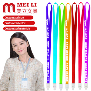 Tùy chỉnh phổ biến Polyester <span class=keywords><strong>Lanyard</strong></span> triển lãm sự kiện dày dài dây giá rẻ dây buộc với móc nhựa - Product Image 1