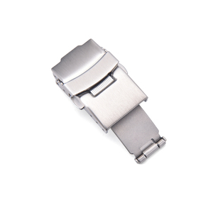 Jaetium Fermoir de montre plongeur pliable en acier inoxydable massif 18mm 20mm 22mm - Product Image 1