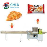 Automatische horizontale Verpackungs maschine für Keks-Sandwich-Brot Commodity Food Plastic Film Bag Verpackung Motor Core Component