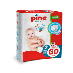 Couches-culottes classiques miniatures Pine : couches respirantes à haute absorption avec barrières anti-fuites, couches jetables en coton doux anti-irritation - Product Image 1