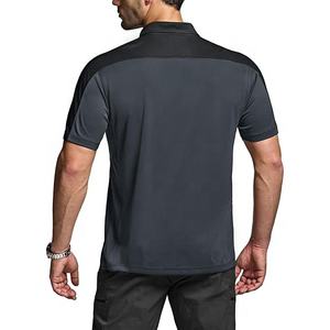 Luxe Slim Fit Haute Qualité Imprimé Nylon Cachemire 100% Coton Séchage Rapide Respirant Manches Courtes Logo Personnalisé Usine Hommes de Golf - Product Image 3