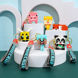 Porte-clés en silicone My Little World, blocs de construction, poupée, <span class=keywords><strong>sac</strong></span> à <span class=keywords><strong>dos</strong></span>, pendentif, vente en gros de petits cadeaux pour chaîne de voiture - Product Image 2