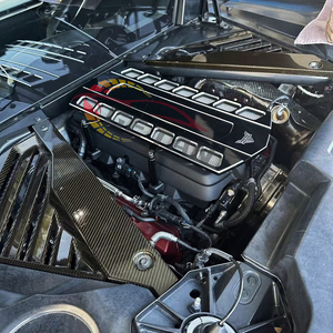 Penutup Panel Teluk mesin serat karbon kering gaya Oem untuk 20-up Corvette C8 Coupe 2 buah - Product Image 6