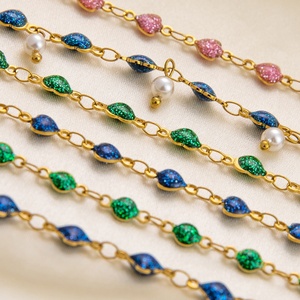Nueva Pulsera de Acero Inoxidable de Estilo Retro a la Moda para Mujer, Cadena de Lujo Personalizada, Colores que no se Desvanecen, Diseño Fresco y Delicado - Product Image 2