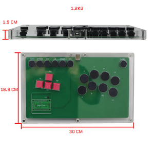 คีย์บอร์ดจอยสติ๊กเกม Hitbox แบบ VAll Buttons Hitbo X Styleideo สำหรับเกมอาร์เคด คันโยกแบบไม่มีก้านโยก  ตู้เกมต่อสู้  คันโยกอาร์เคด Ps5 B6-DIY - Product Image 2