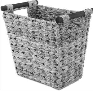 <span class=keywords><strong>Panier</strong></span> de rangement de <span class=keywords><strong>linge</strong></span> en PP tissé à la main, <span class=keywords><strong>panier</strong></span> de rangement avec poignées - Product Image 1