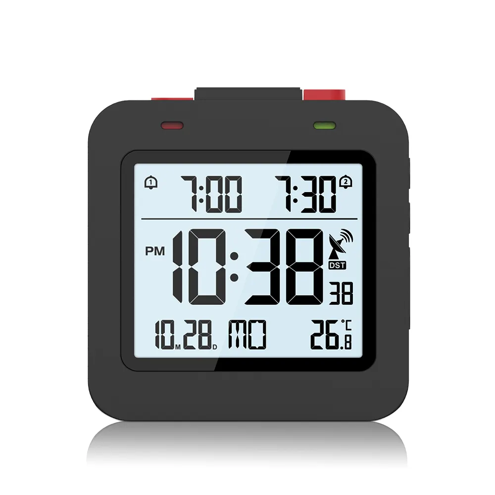 Digital Alarm Clock Snooze Time Calendar Backlit Temperature Display Desk Table Wall Clocks Home Decor