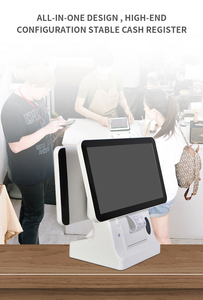 15.6นิ้ว1366X768 <span class=keywords><strong>True</strong></span> จอแบน TFT LCD หน้าจอคู่ Capacitive สัมผัสทั้งหมดในหนึ่งระบบ Pos สำหรับร้านค้าปลีก - Product Image 6