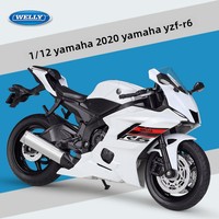 WELLY 1:12 Modèle de moto Yamaha en alliage métallique pour garçons, jouet moulé sous pression, moto de simulation articulée pour collectionneurs, cadeau, vente en gros