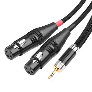 <span class=keywords><strong>สาย</strong></span>สัญญาณเสียงคุณภาพสูงขนาด<span class=keywords><strong>3.5</strong></span>มม. ถึง<span class=keywords><strong>2</strong></span> XLR ตัวผู้ตัวเมีย6N <span class=keywords><strong>3.5</strong></span>สเตอริโอชุบเงินสำหรับ XLR สำหรับไมโครโฟนและมอนิเตอร์ - Product Image 2