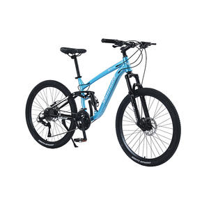 Bicicletta da <span class=keywords><strong>Montagna</strong></span> a Basso Prezzo, Telaio in Acciaio ad Alto Tenore di Carbonio, 26 Pollici, 27 Velocità, Freni a Disco, Sospensione Completa - Product Image 4